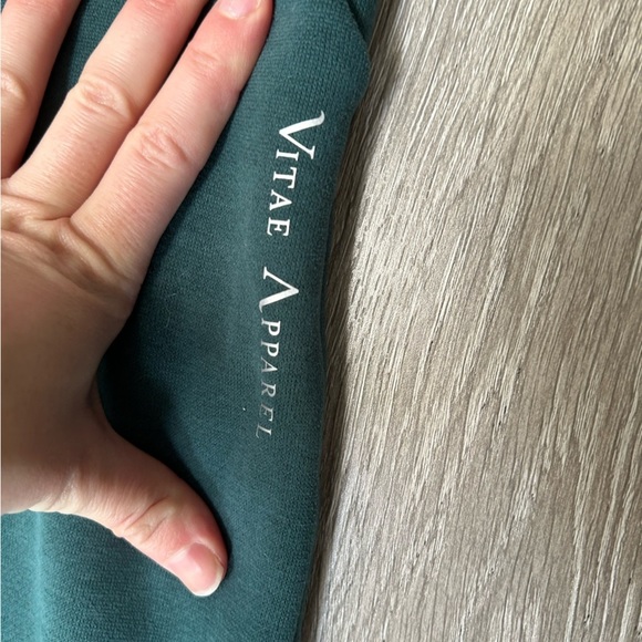 Sz 6 Green EUC Vitae Apparel Canadian Sweat Suit Coordinated Set Like Lululemon - Picture 7 of 9